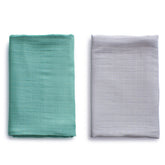 Organic Bamboo Muslin Swaddle  | Set of 2 | Turbid Waters